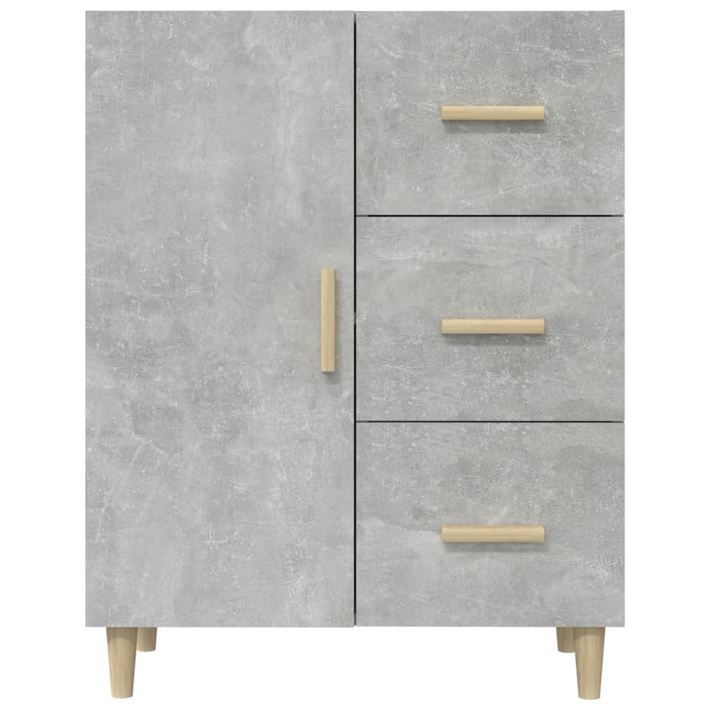 Komoda siva boja betona 69,5x34x90 cm od konstruiranog drva