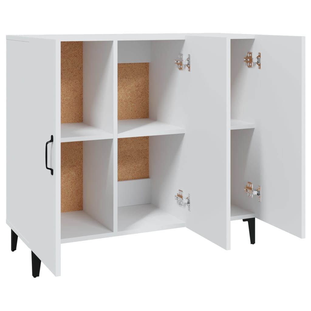 Komoda bijela 90x34x80 cm od konstruiranog drva