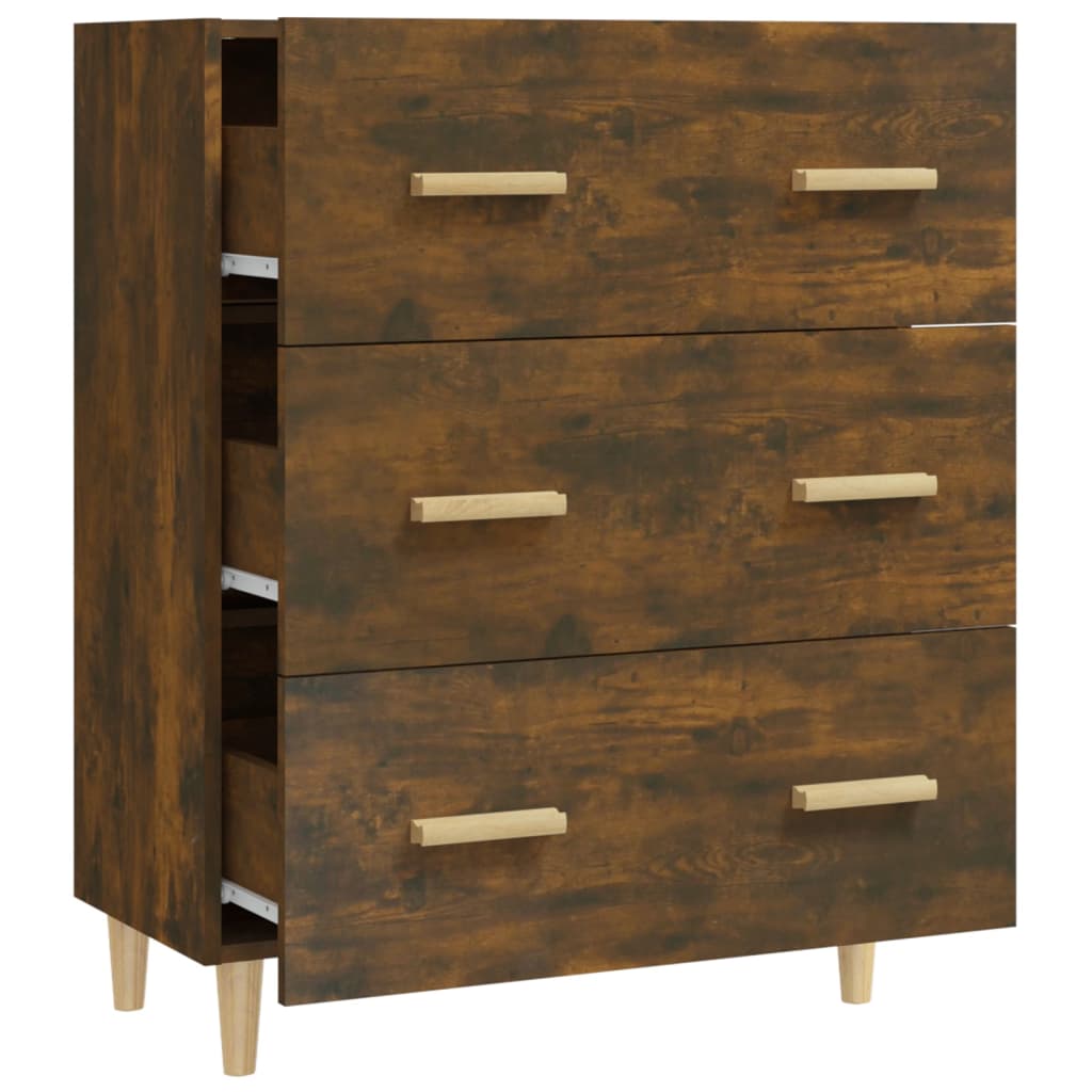 Komoda boja dimljenog hrasta 70x34x90 cm od konstruiranog drva