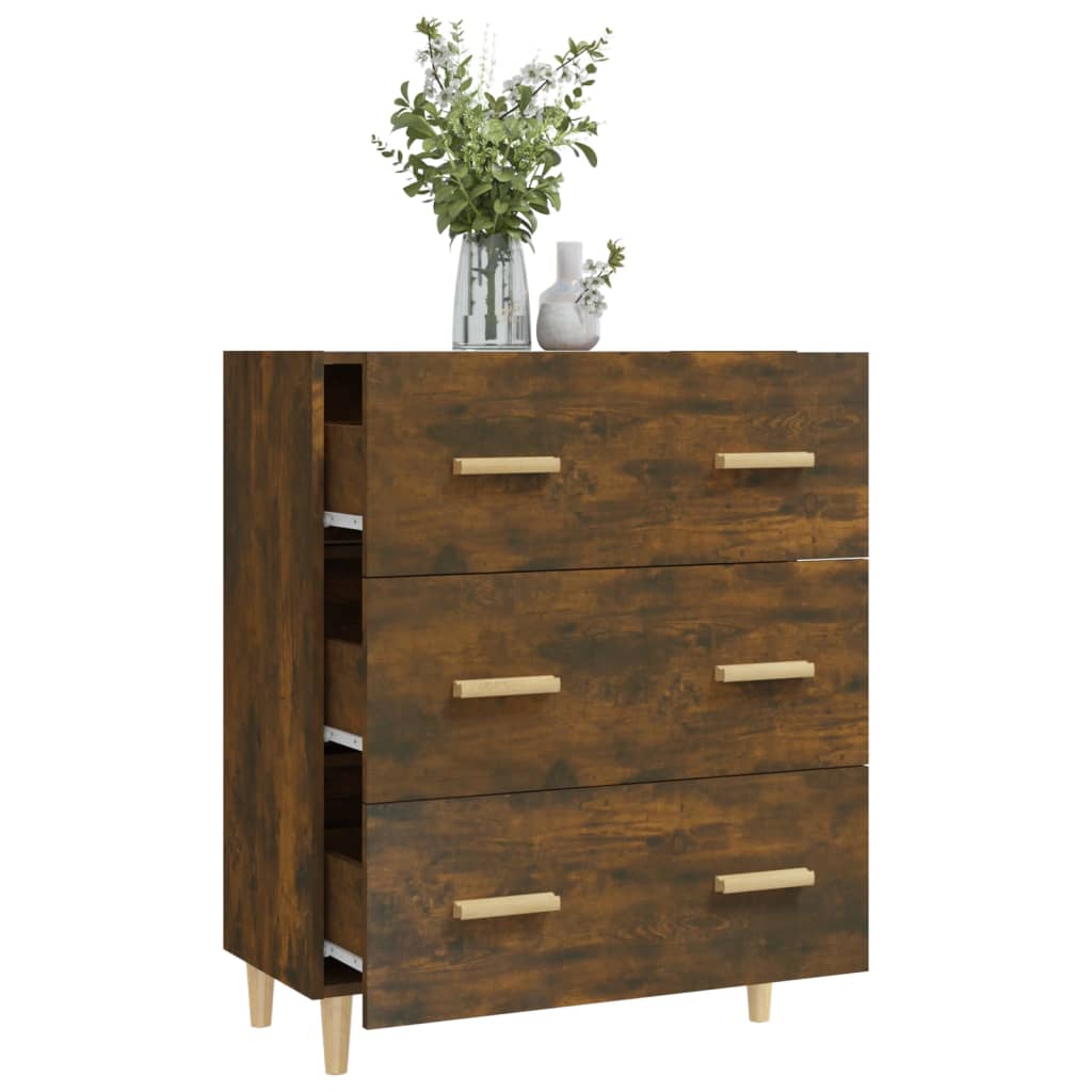 Komoda boja dimljenog hrasta 70x34x90 cm od konstruiranog drva
