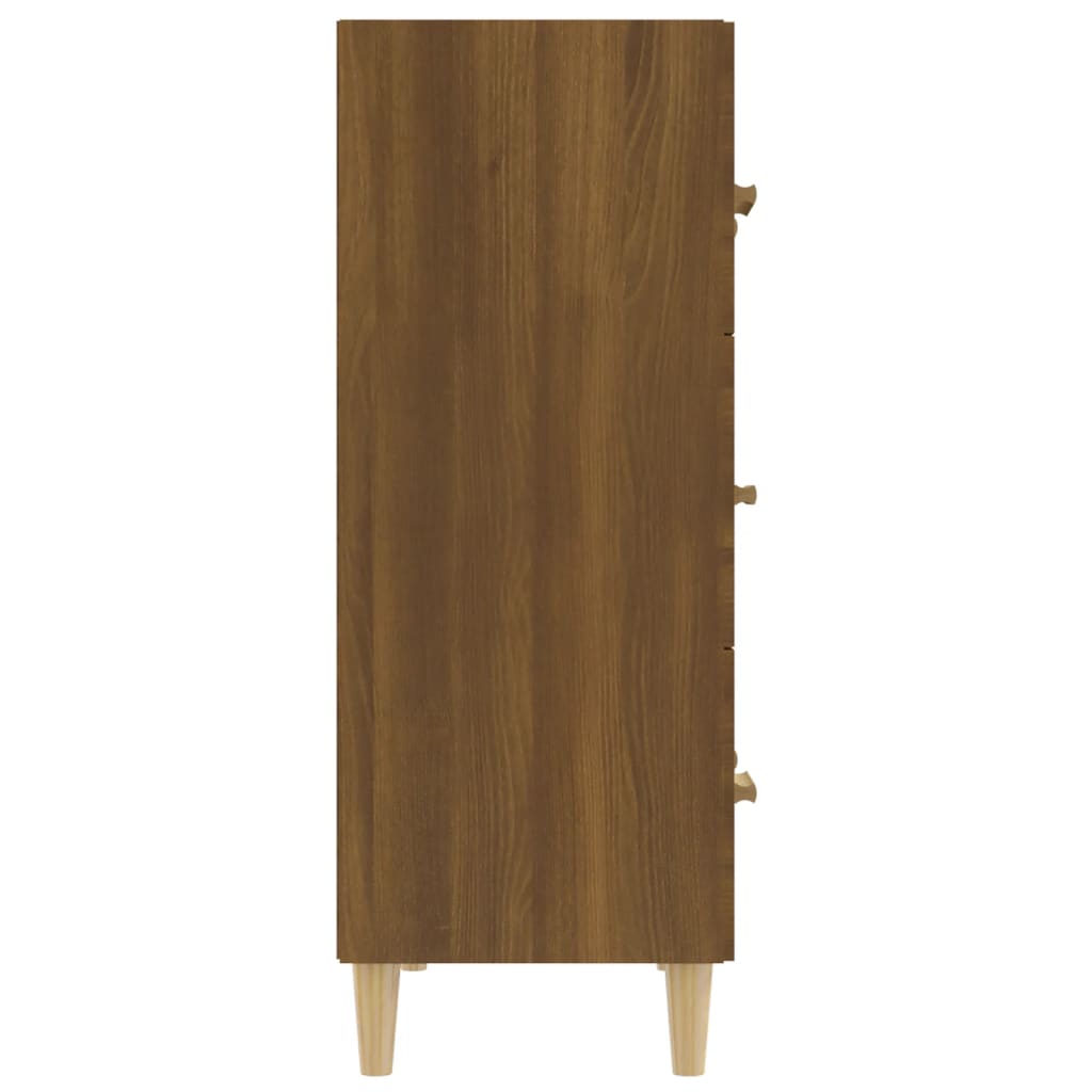 Komoda boja smeđeg hrasta 70x34x90 cm od konstruiranog drva