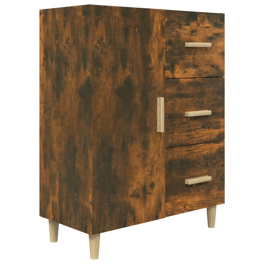 Komoda boja dimljenog hrasta 69,5x34x90 cm konstruirano drvo