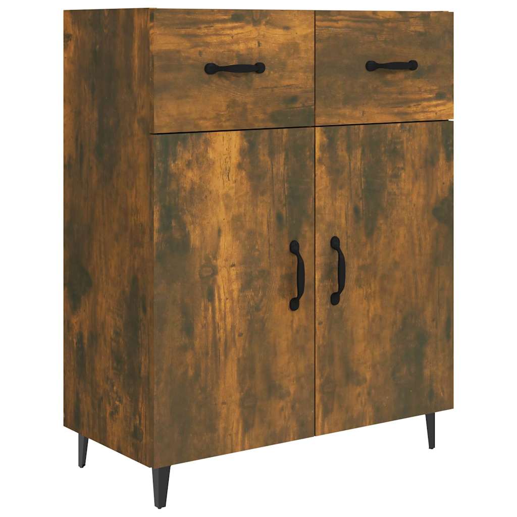 Komoda boja dimljenog hrasta 69,5x34x90 cm konstruirano drvo