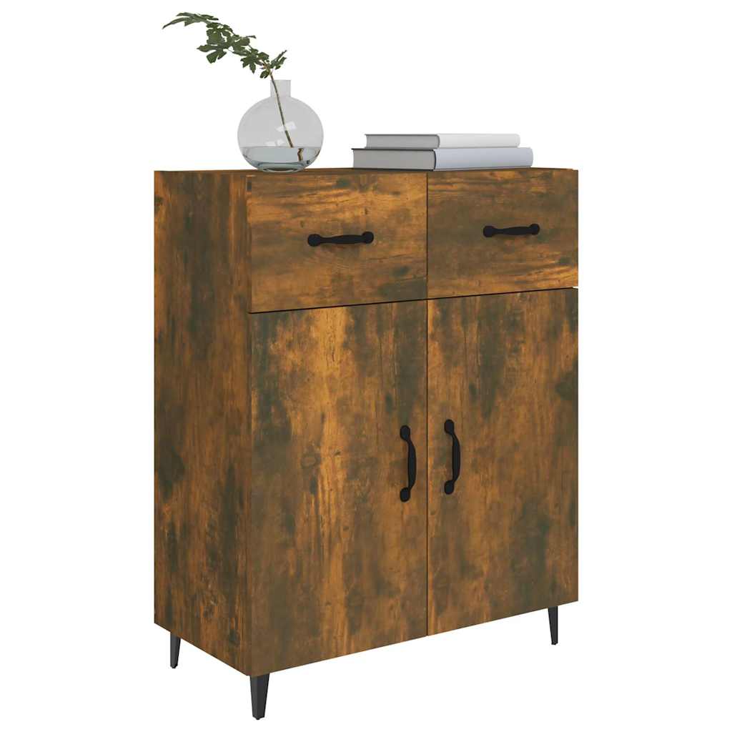 Komoda boja dimljenog hrasta 69,5x34x90 cm konstruirano drvo