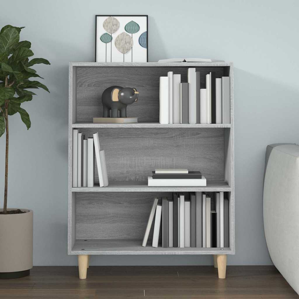 Komoda boja hrasta sonome 69,5 x 32,5 x 90 cm konstruirano drvo Siva