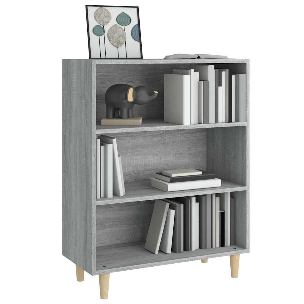 Komoda boja hrasta sonome 69,5 x 32,5 x 90 cm konstruirano drvo Siva