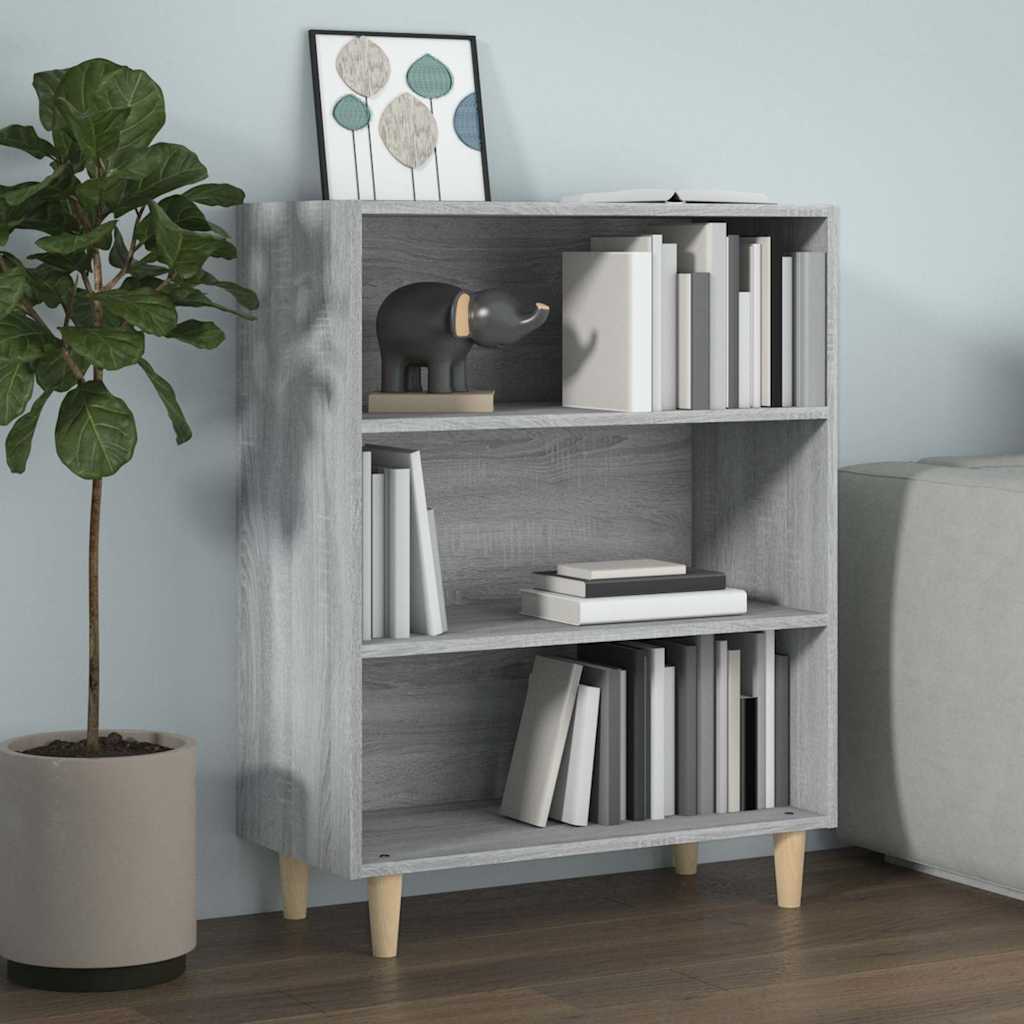 Komoda boja hrasta sonome 69,5 x 32,5 x 90 cm konstruirano drvo Siva