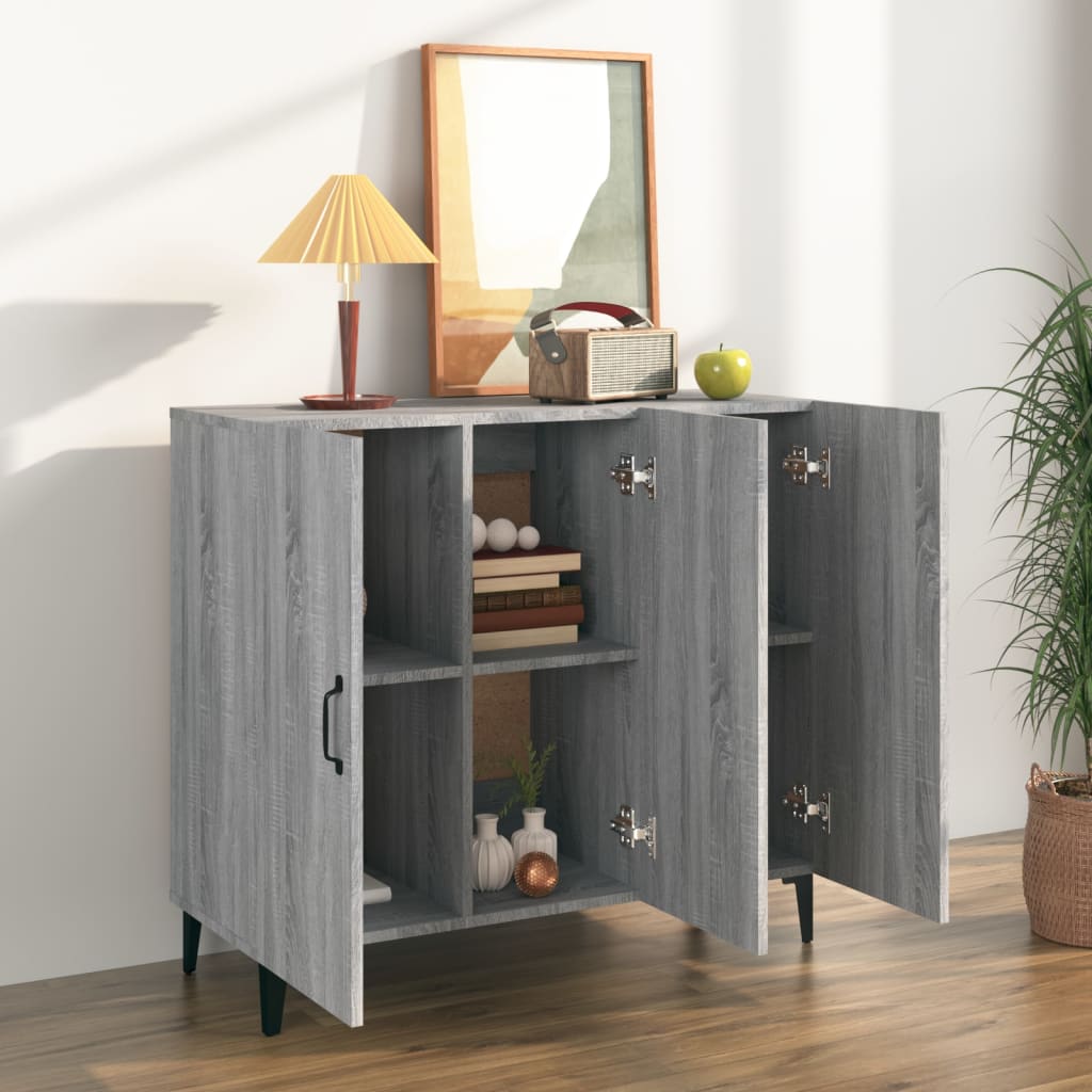Komoda boja hrasta sonome 90 x 34 x 80 cm konstruirano drvo