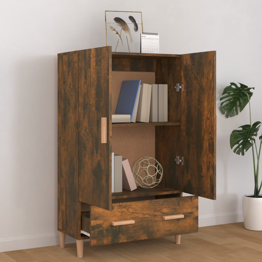 Komoda boja dimljenog hrasta 70 x 31 x 115 cm konstruirano drvo