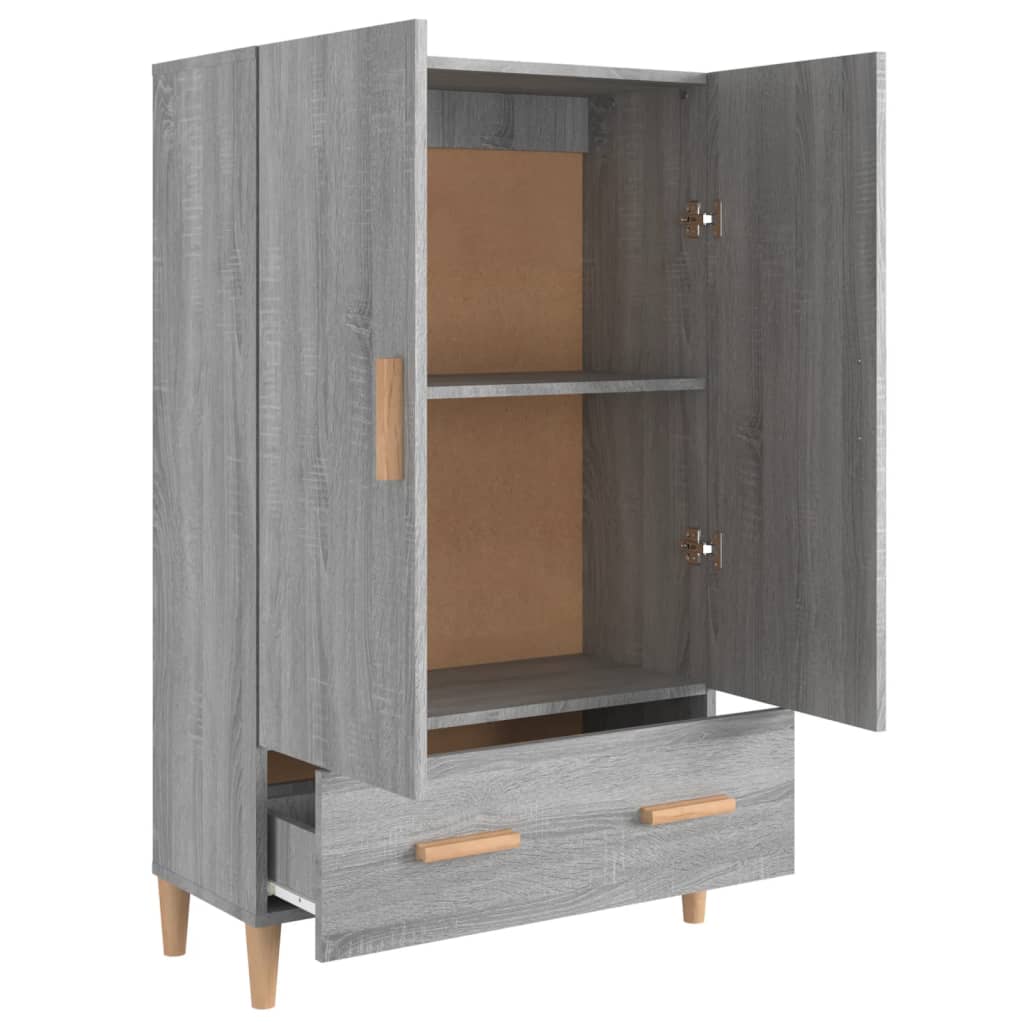 Visoka komoda boja hrasta sonome 70x31x115 cm konstruirano drvo