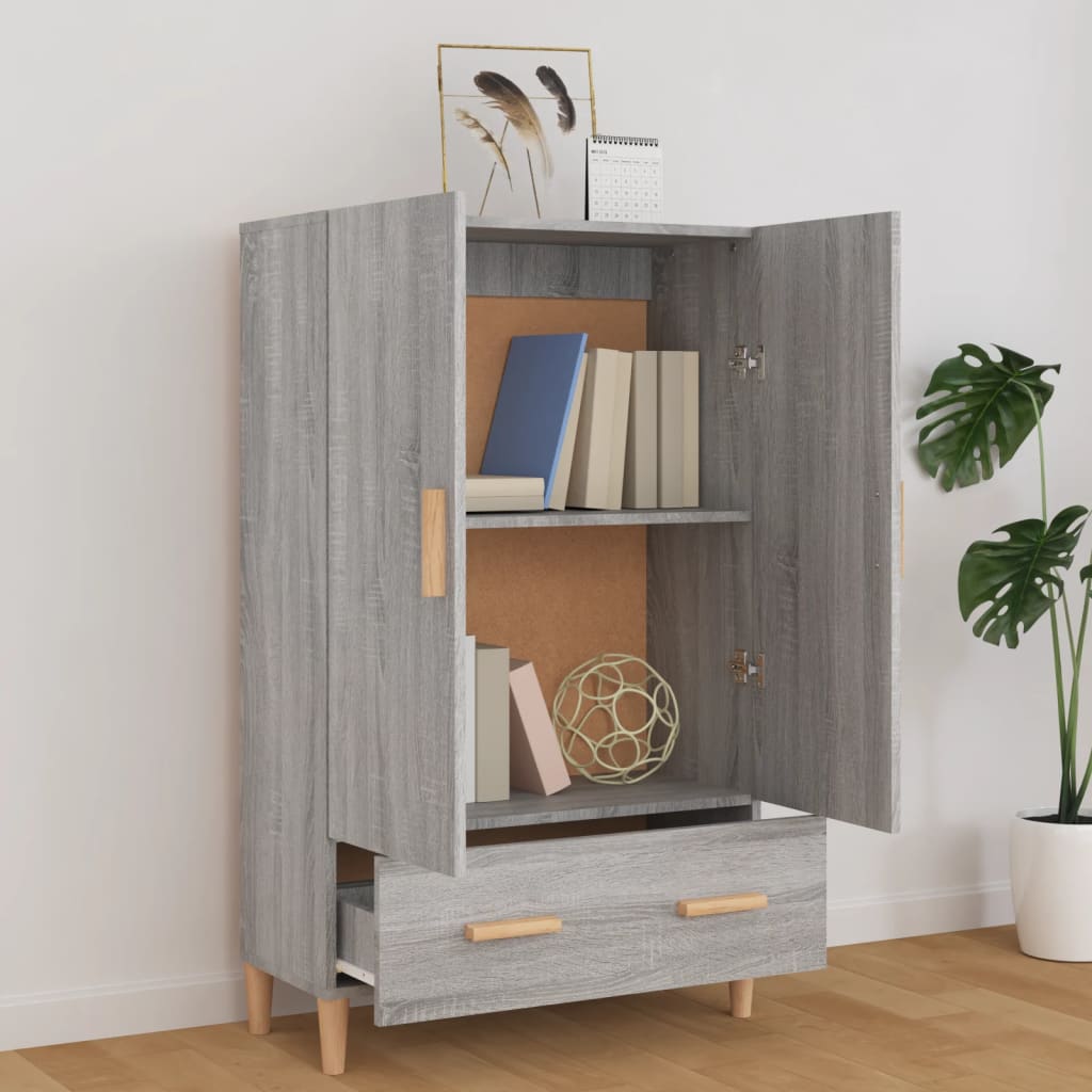 Visoka komoda boja hrasta sonome 70x31x115 cm konstruirano drvo