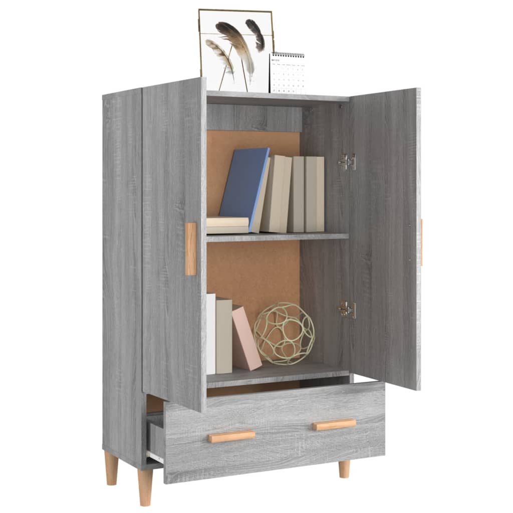 Visoka komoda boja hrasta sonome 70x31x115 cm konstruirano drvo