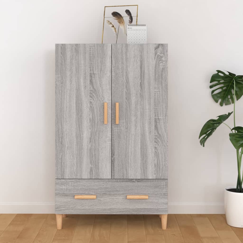 Visoka komoda boja hrasta sonome 70x31x115 cm konstruirano drvo