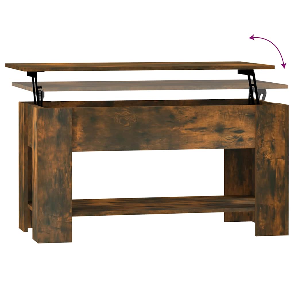 Stolić za kavu boja hrasta 101x49x52 cm konstruirano drvo