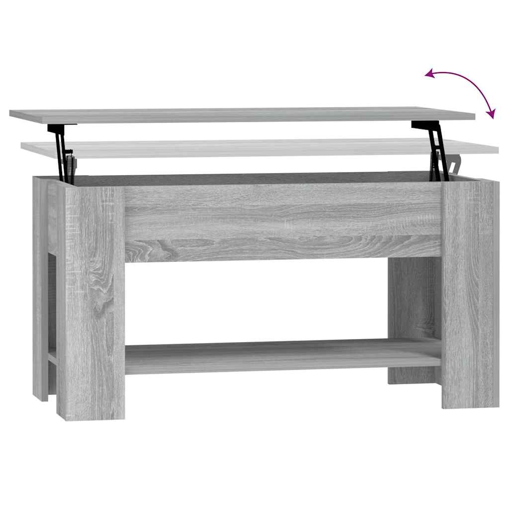 Stolić za kavu boja hrasta 101 x 49 x 52 cm konstruirano drvo