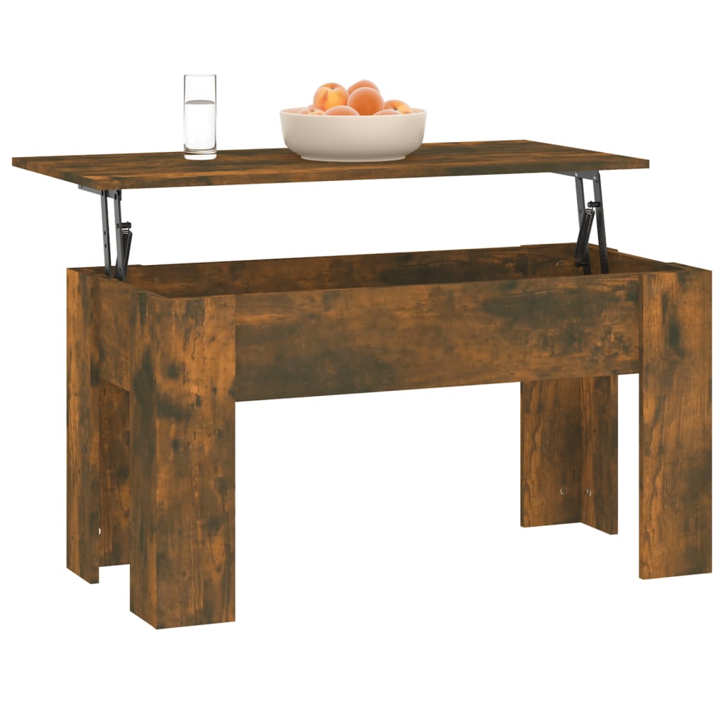 Stolić za kavu boja hrasta 101x49x52 cm konstruirano drvo