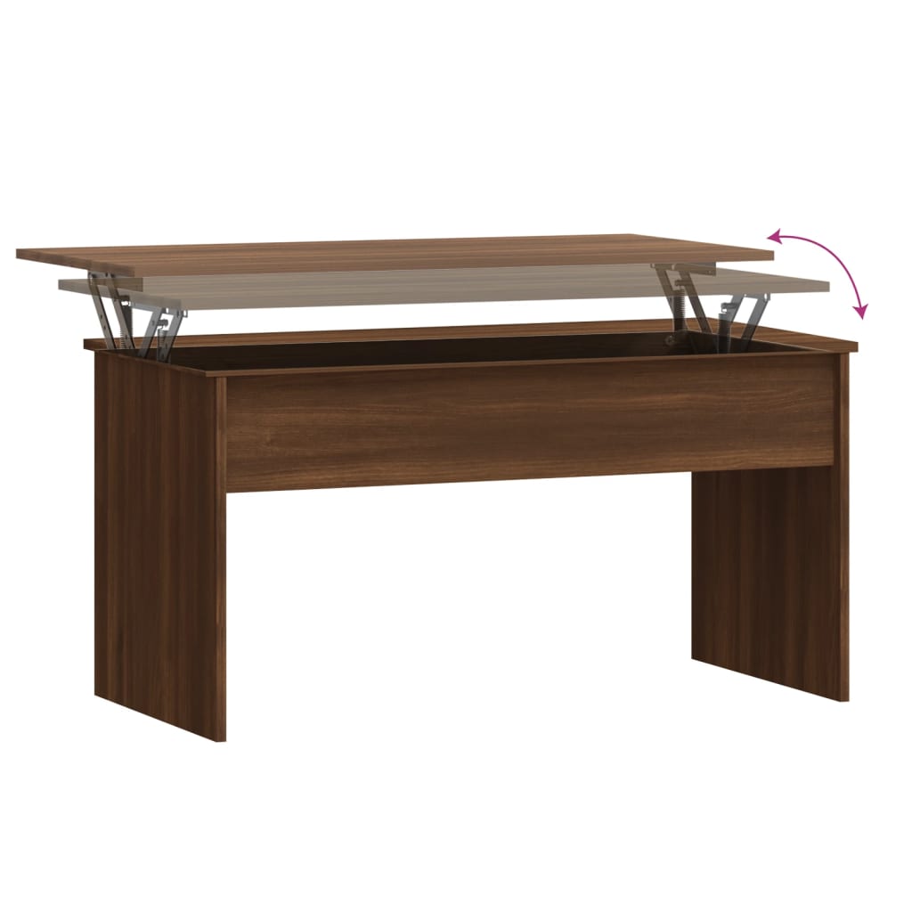 Stolić za kavu Smeđa hrasta 102x50,5x52,5 cm konstruirano drvo