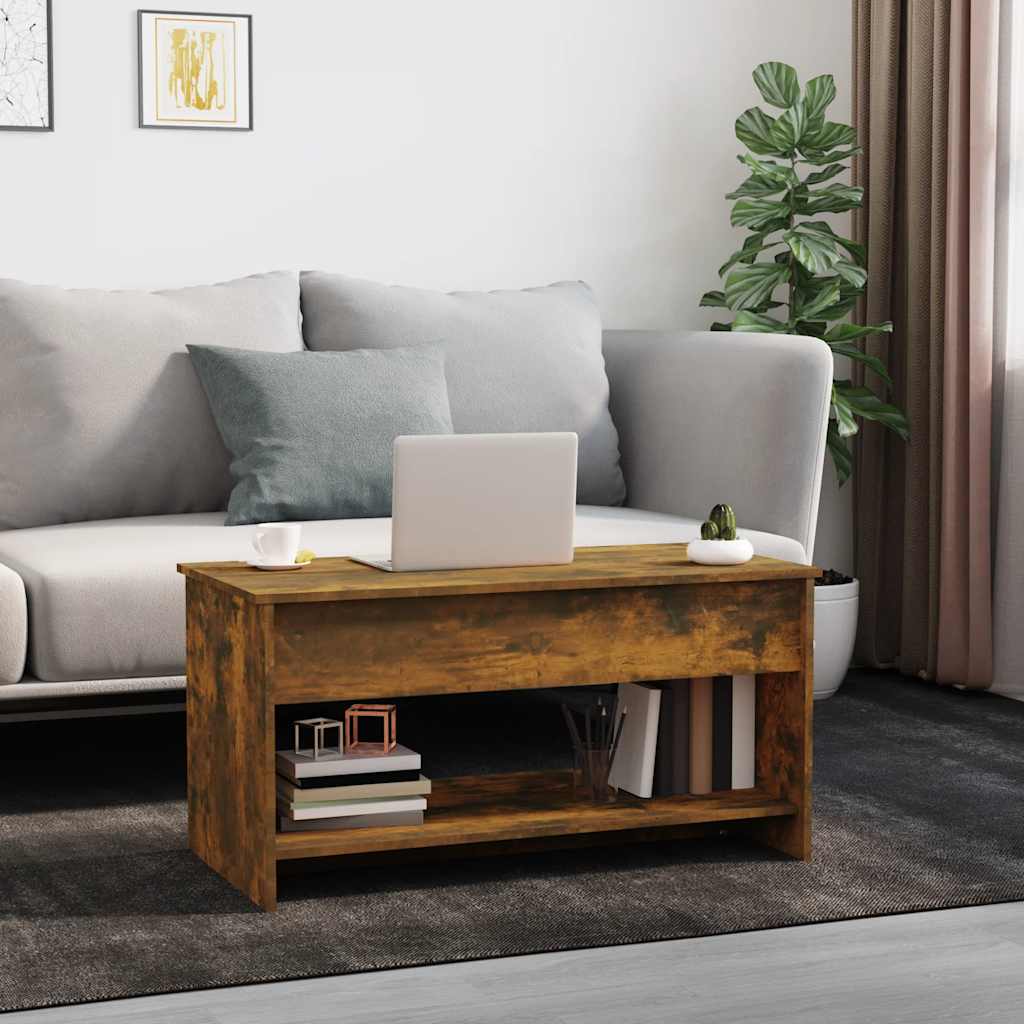Stolić za kavu boja hrasta 102x50x52,5 cm konstruirano drvo