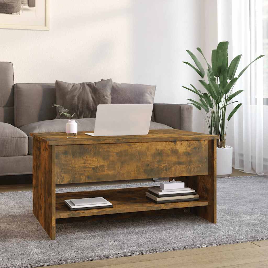 Stolić za kavu boja hrasta 80x50x40 cm konstruirano drvo