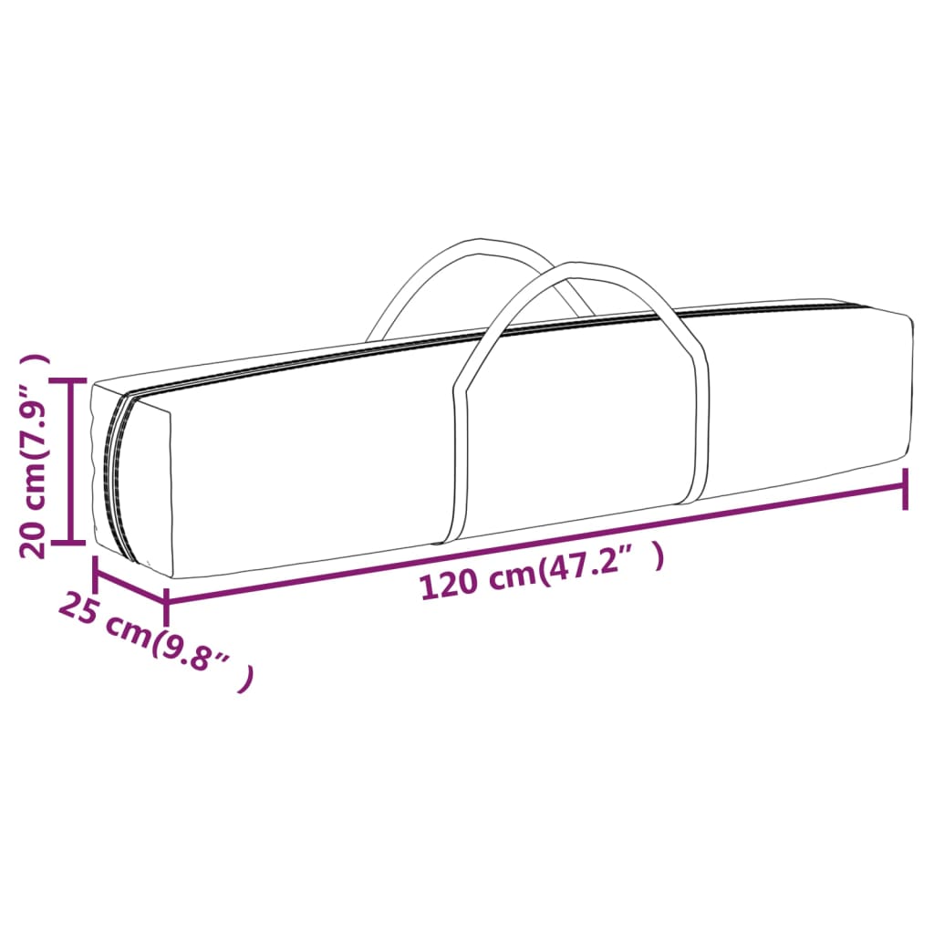 Sklopivi šator za zabave 3 x 3 m krem