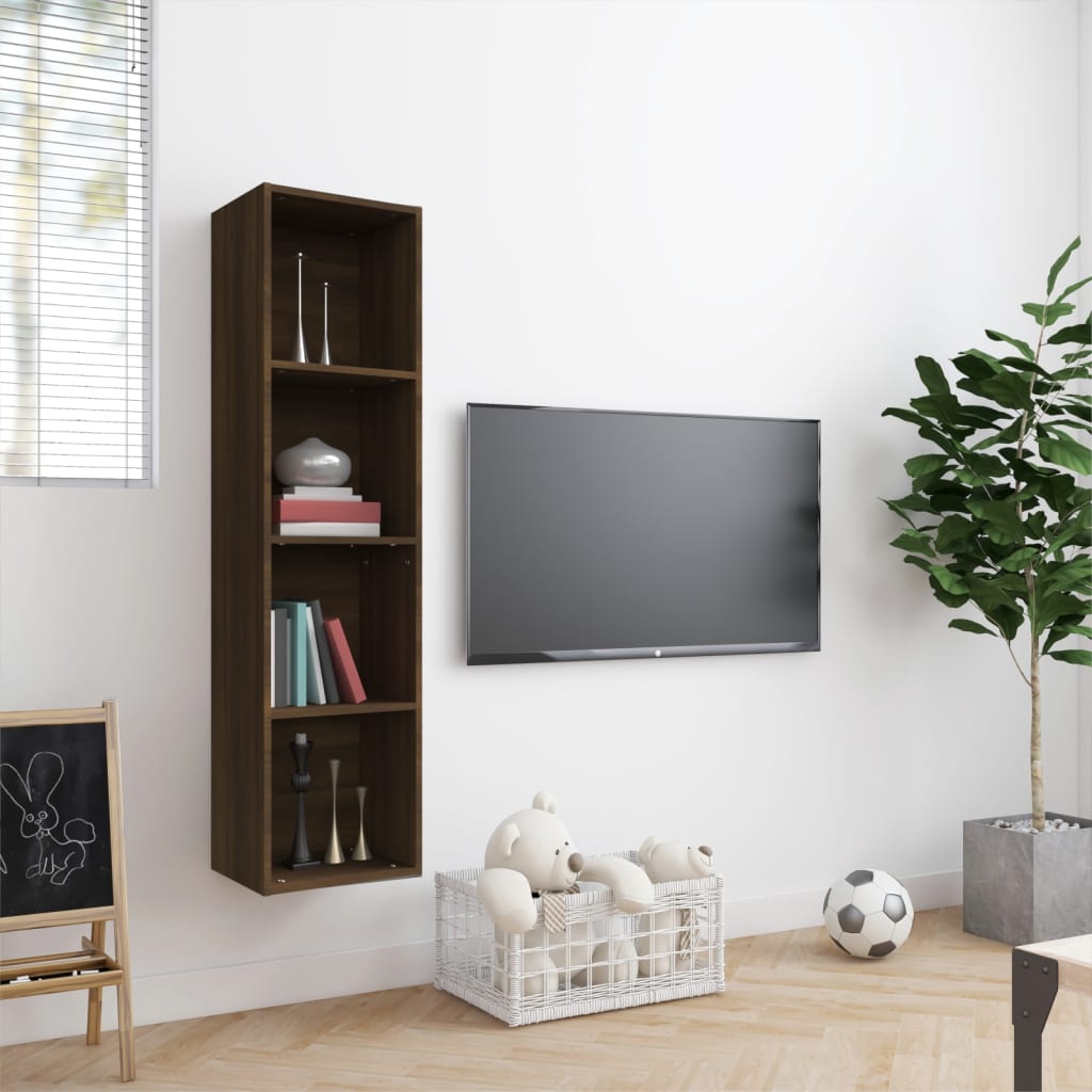 Ormarić za knjige / TV ormarić boja hrasta 143x30x36 cm drveni