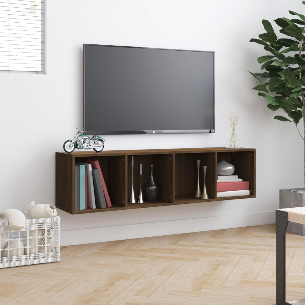 Ormarić za knjige / TV ormarić boja hrasta 143x30x36 cm drveni
