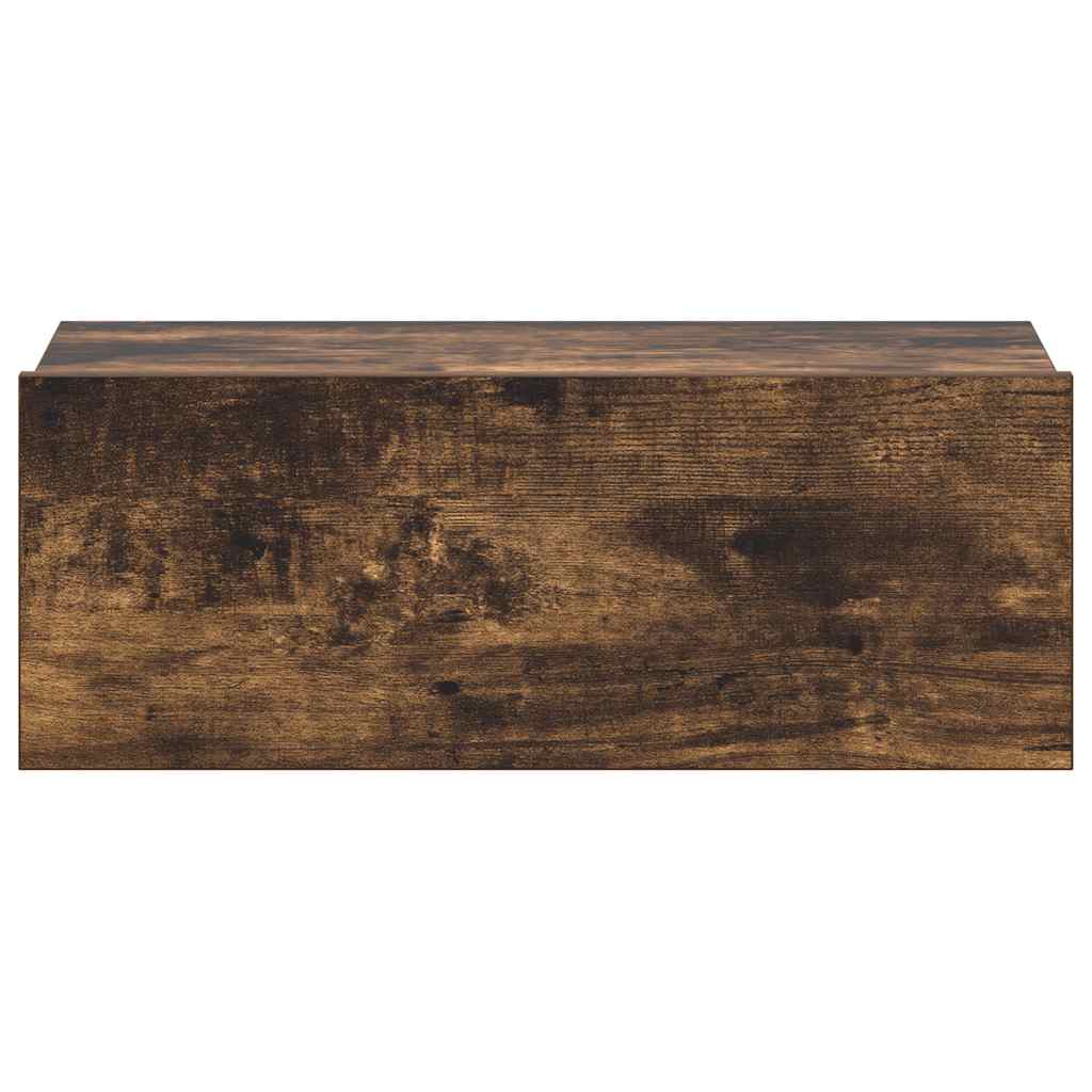 Viseći noćni ormarić boja dimljenog hrasta 40x30x15 cm drveni