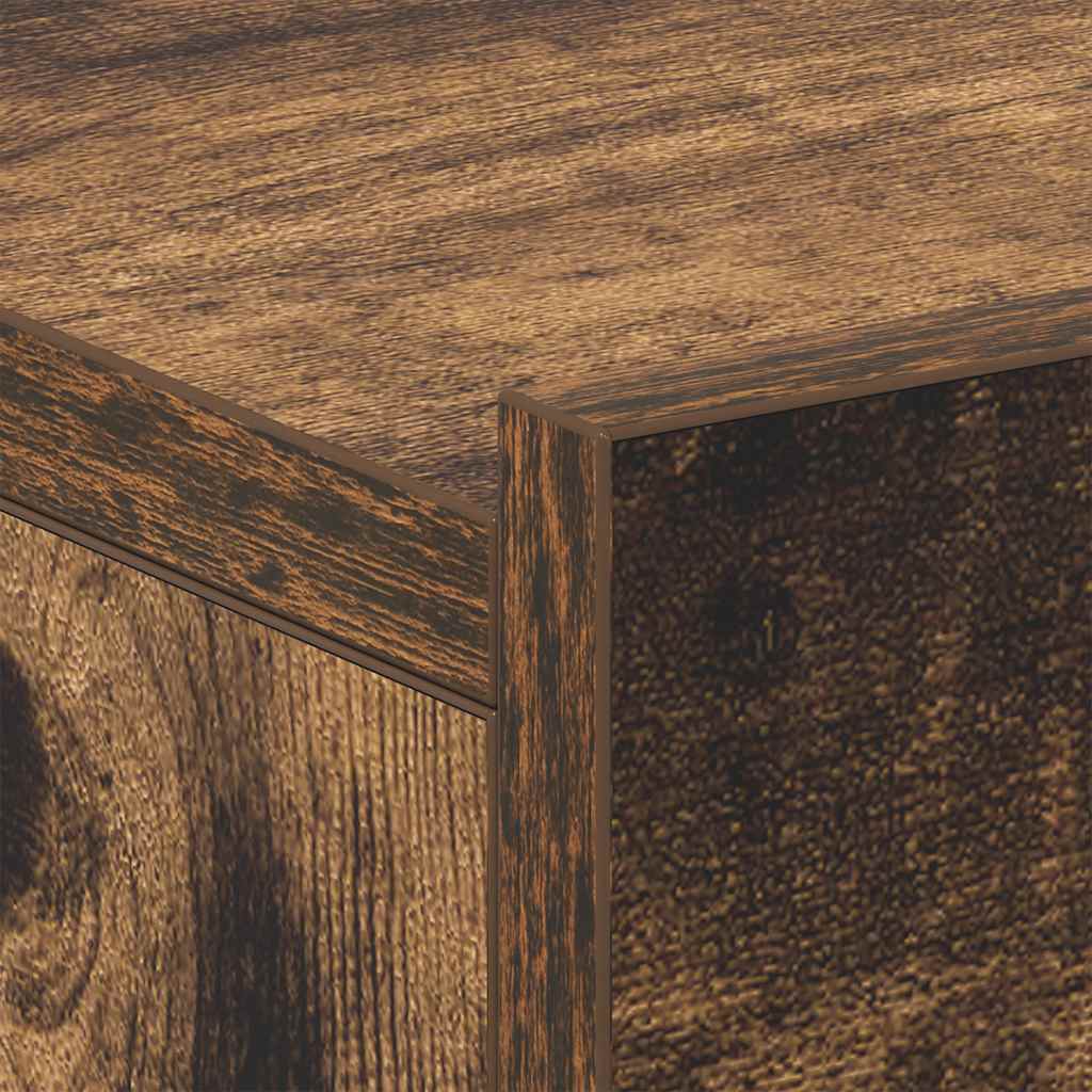 Viseći noćni ormarić boja dimljenog hrasta 40x30x15 cm drveni