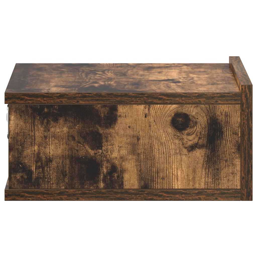 Viseći noćni ormarići 2 kom boja hrasta 40 x 30 x 15 cm drveni
