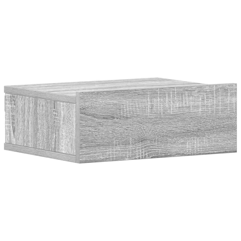 Viseći noćni ormarić boja hrasta 40x30x15 cm konstruirano drvo