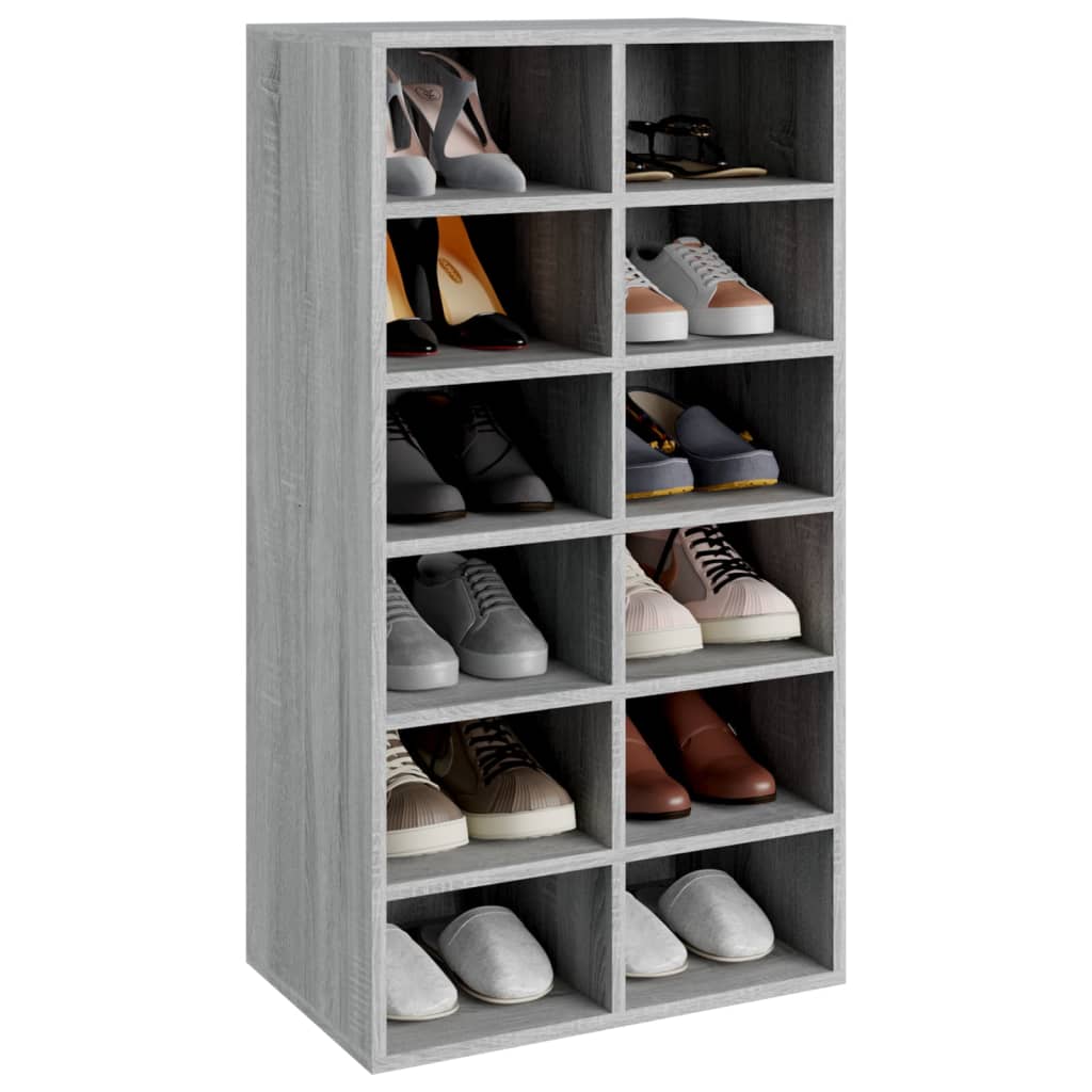 Stalak za cipele boja hrasta 54x34x100,5 cm konstruirano drvo