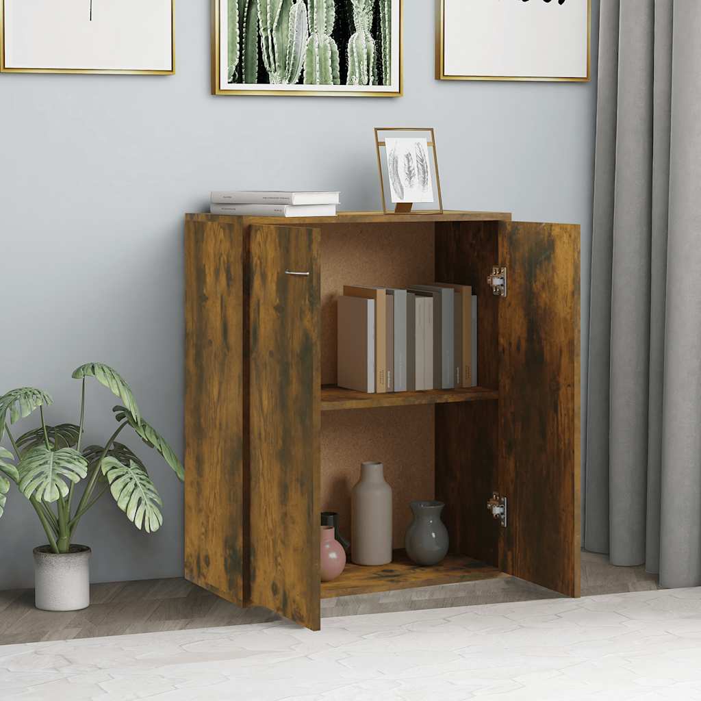 Komoda boja dimljenog hrasta 60 x 30 x 75 cm konstruirano drvo