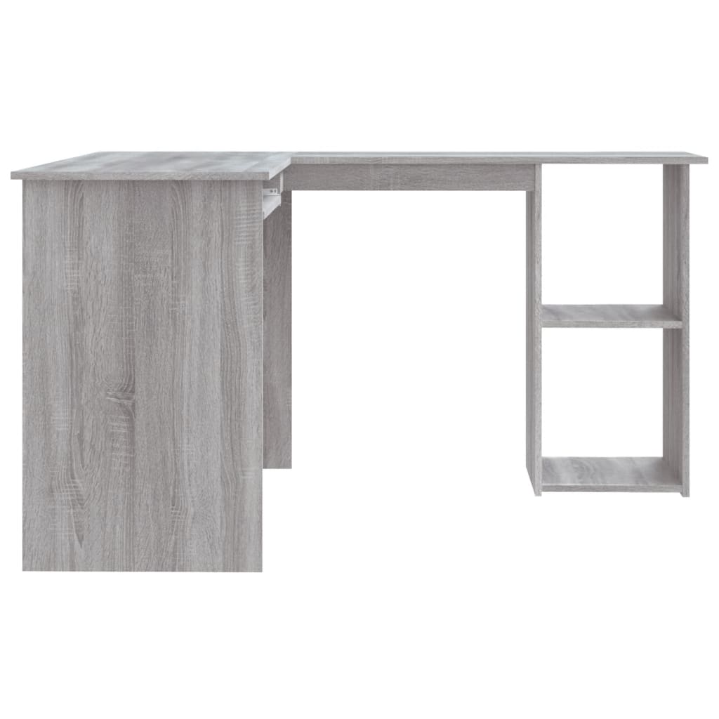 Kutni radni stol boja hrasta 120x140x75 cm konstruirano drvo