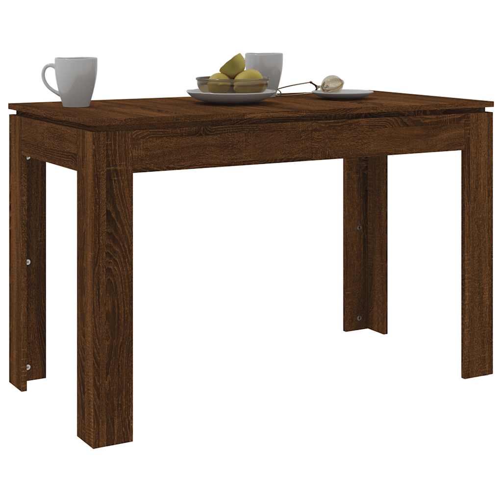 Blagovaonski stol boja smeđeg hrasta 120 x 60 x 76 cm drveni