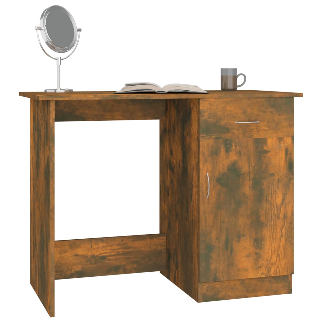Radni stol boja dimljenog hrasta 100x50x76 cm konstruirano drvo