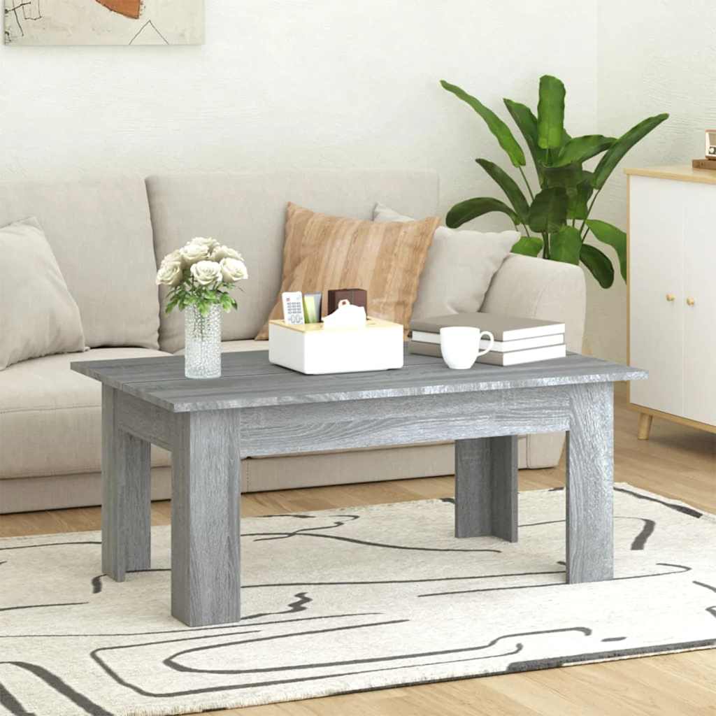 Stolić za kavu boja hrasta 100 x 60 x 42 cm konstruirano drvo