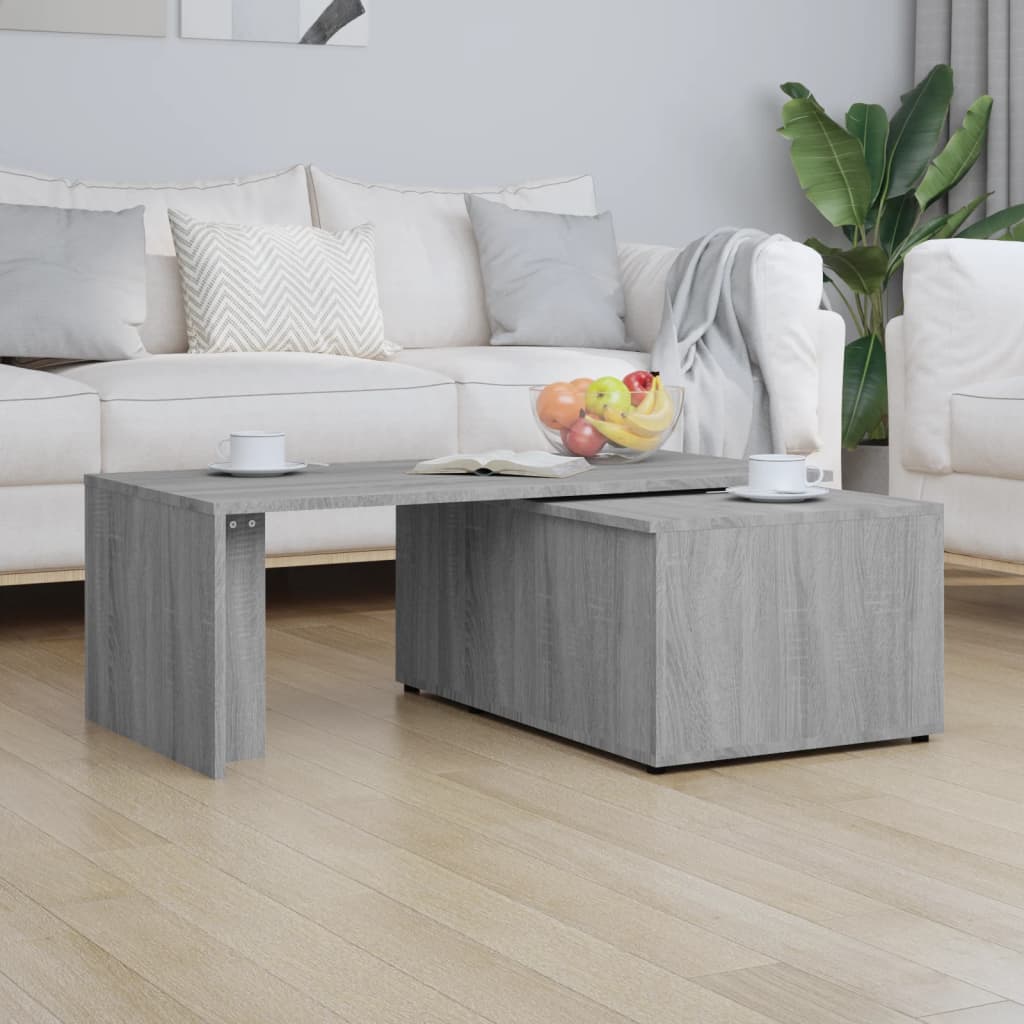 Stolić za kavu boja sivog hrasta 150x50x35 cm konstruirano drvo