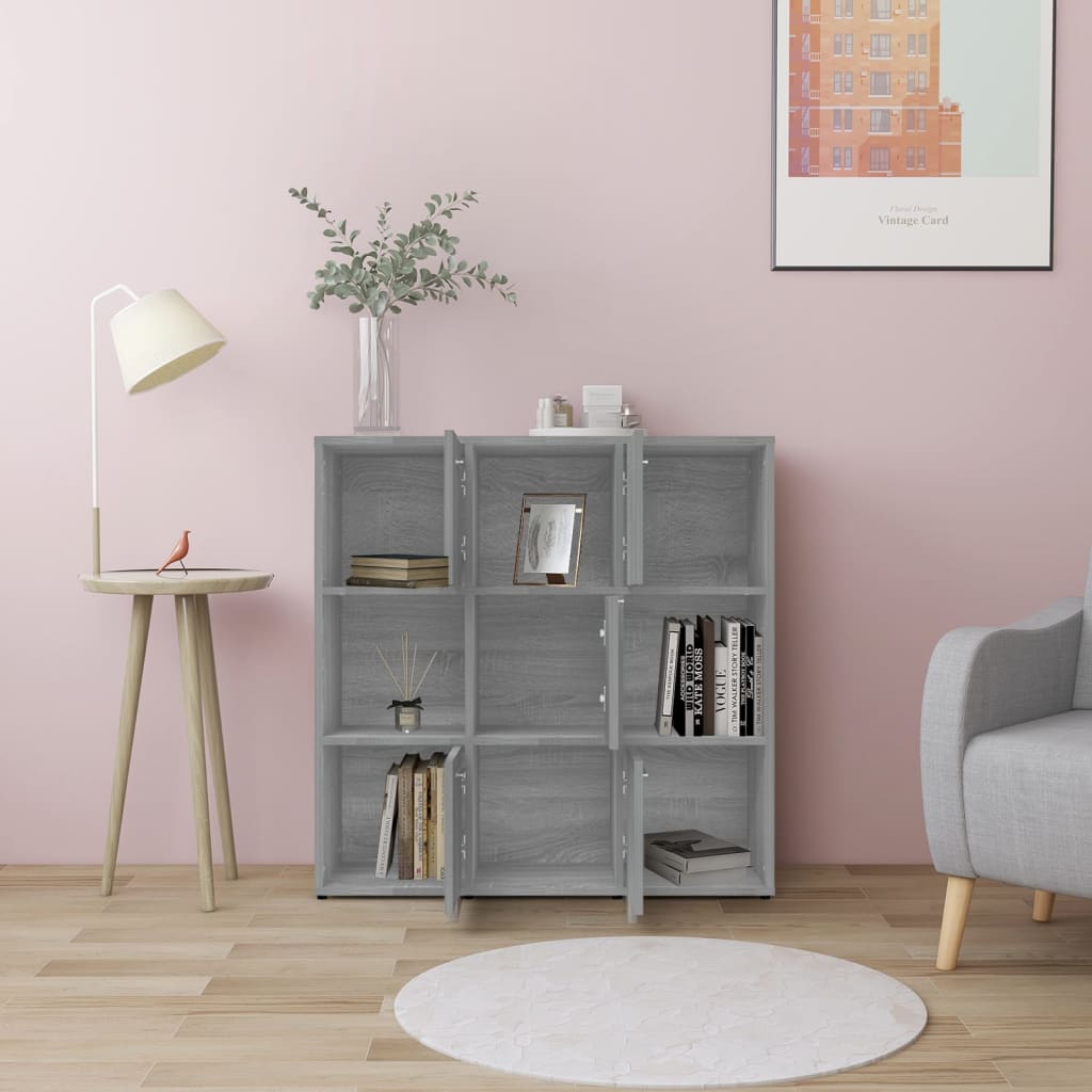 Ormarić za knjige boja hrasta 90 x 30 x 90 cm konstruirano drvo