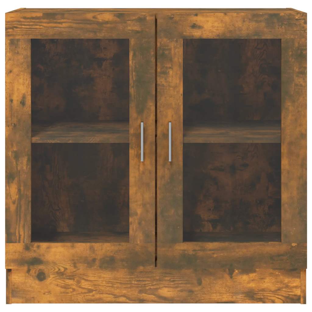 Vitrina boja dimljenog hrasta 82,5x30,5x80 cm konstruirano drvo