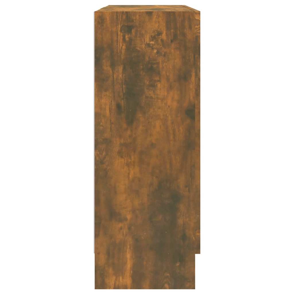 Vitrina boja dimljenog hrasta 82,5x30,5x80 cm konstruirano drvo