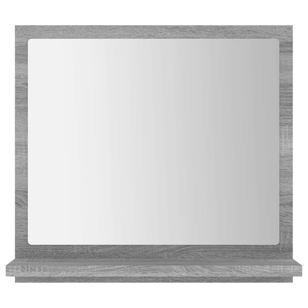 Kupaonsko ogledalo boja sivog hrasta 40 x 10,5x 37 cm drveno