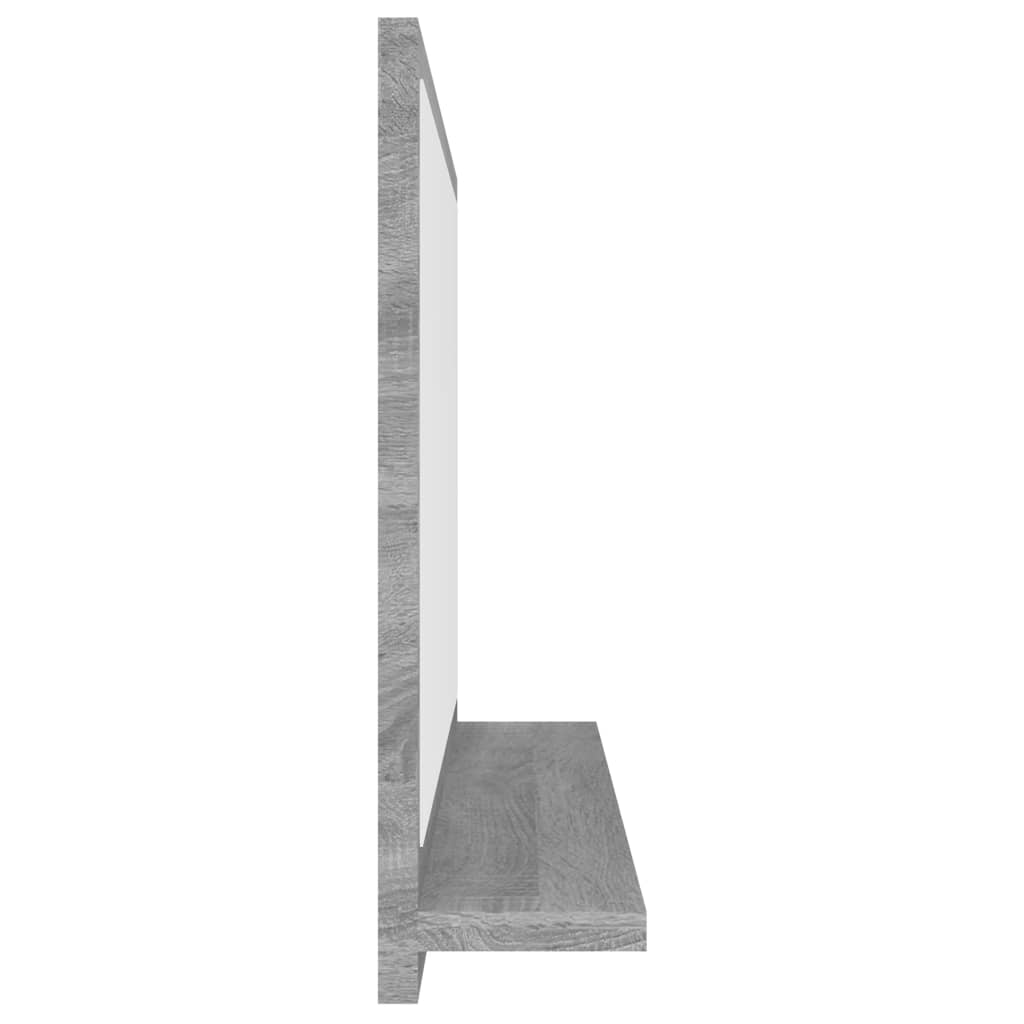 Kupaonsko ogledalo boja sivog hrasta 40 x 10,5x 37 cm drveno