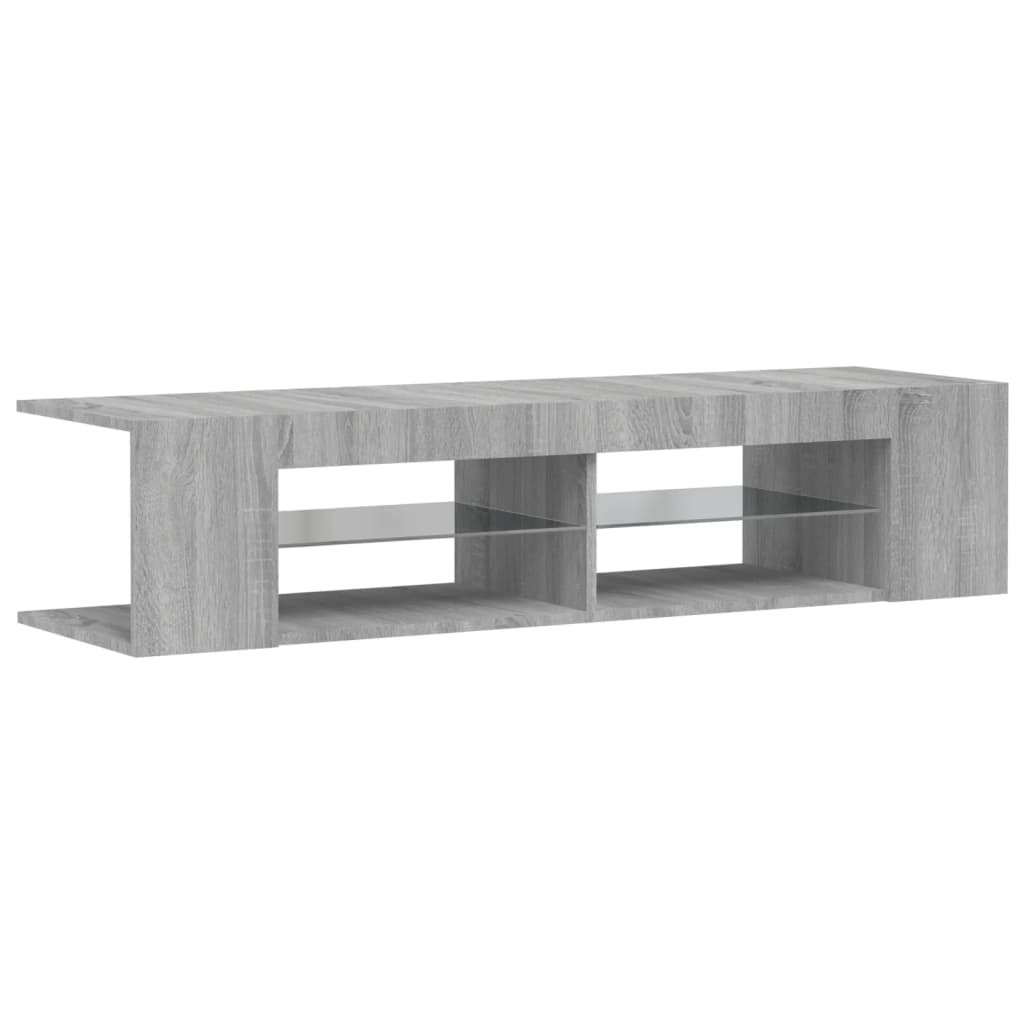 TV ormarić s LED svjetlima boja hrasta sonome 135 x 39 x 30 cm
