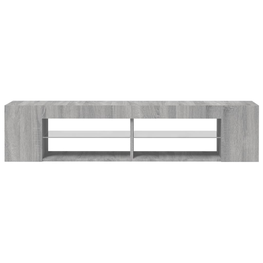 TV ormarić s LED svjetlima boja hrasta sonome 135 x 39 x 30 cm