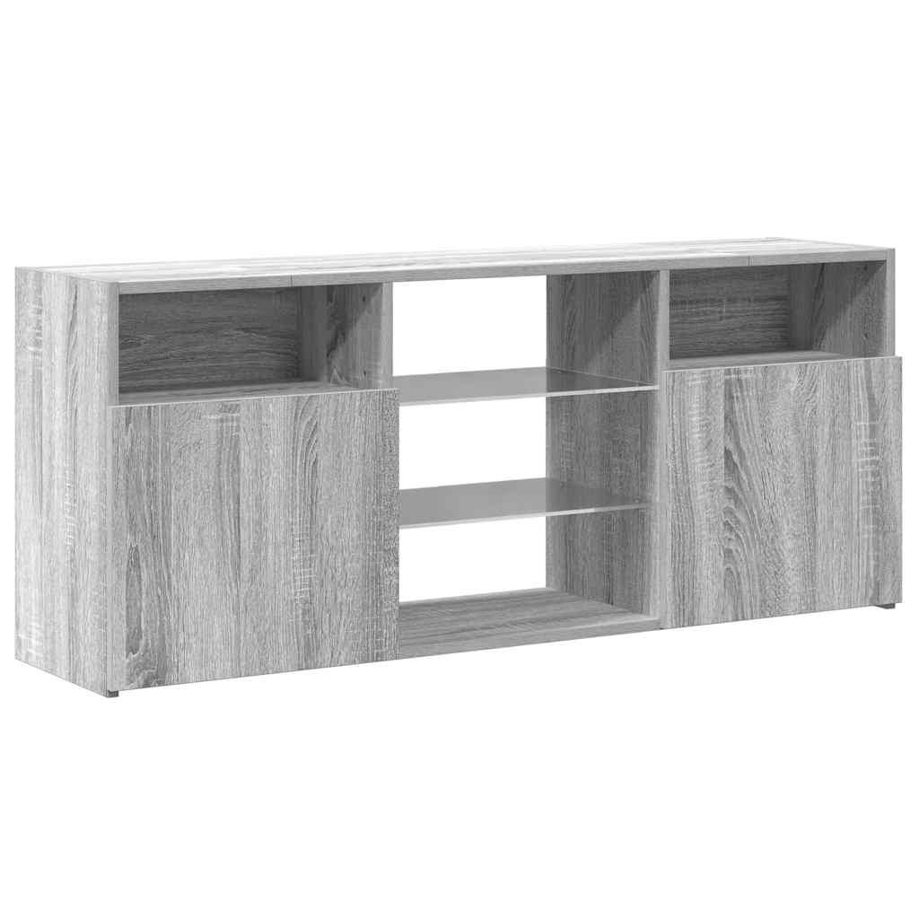TV ormarić s LED svjetlima boja hrasta sonome 120x30x50 cm
