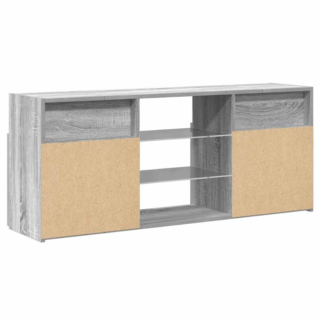 TV ormarić s LED svjetlima boja hrasta sonome 120x30x50 cm