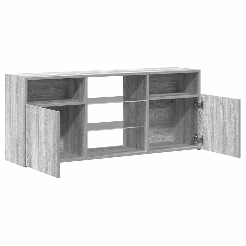 TV ormarić s LED svjetlima boja hrasta sonome 120x30x50 cm