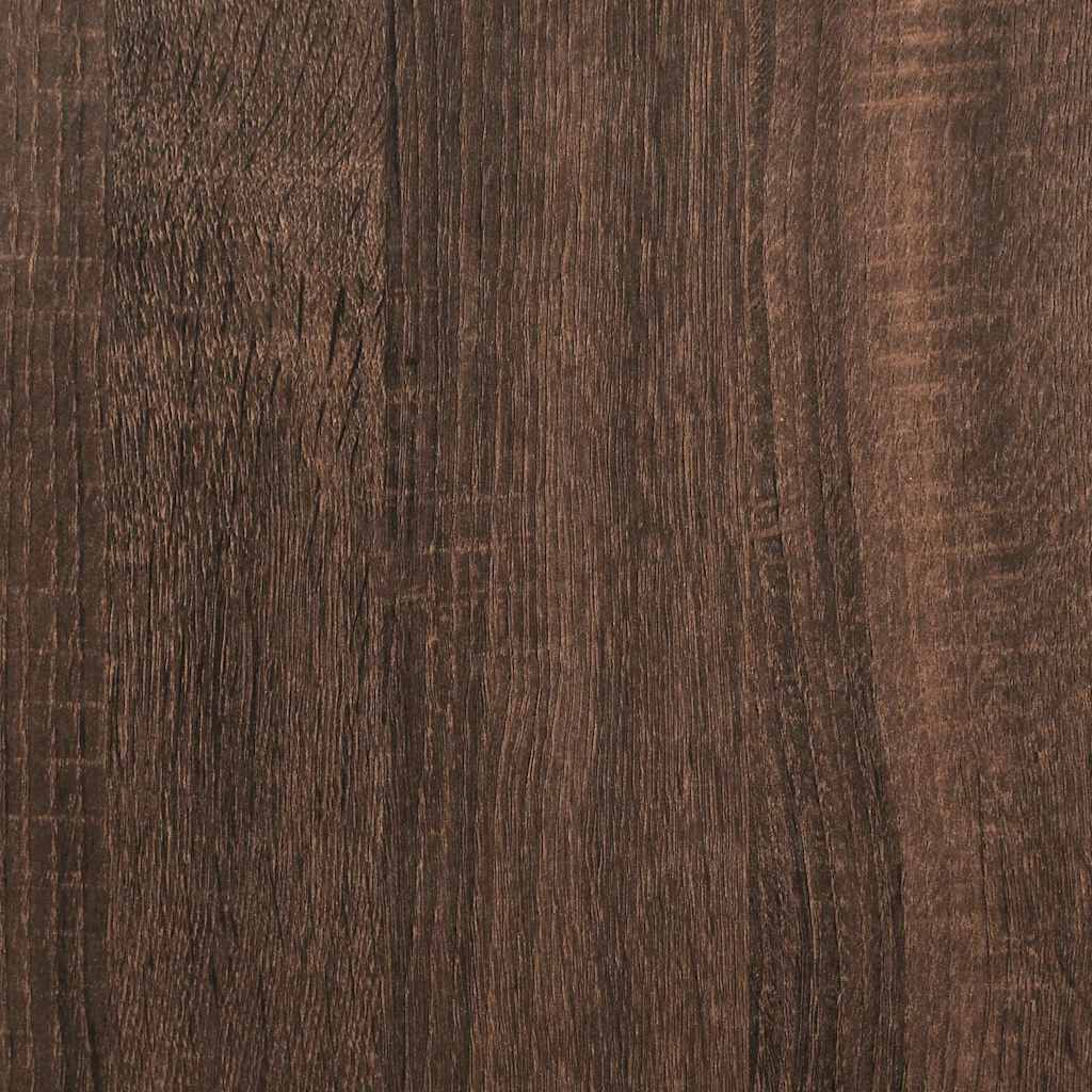 Komoda s LED svjetlima boja dimljenog hrasta 80 x 35 x 75 cm