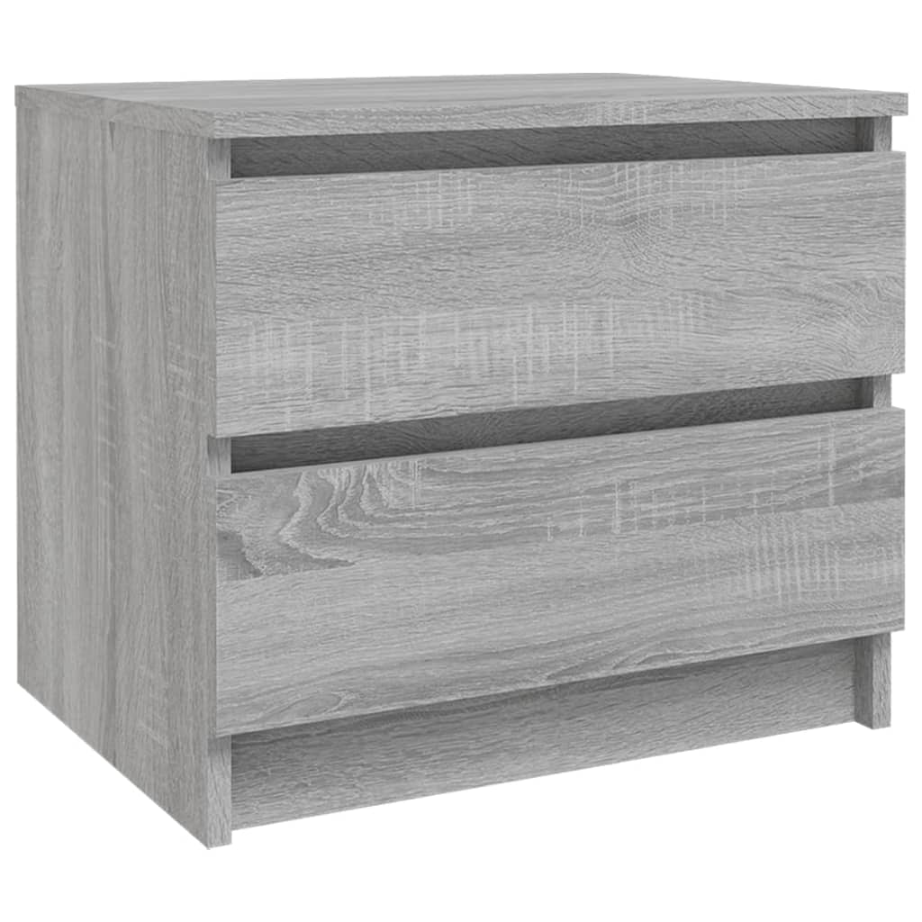 Noćni ormarić siva boja hrasta 50x39x43,5 cm konstruirano drvo