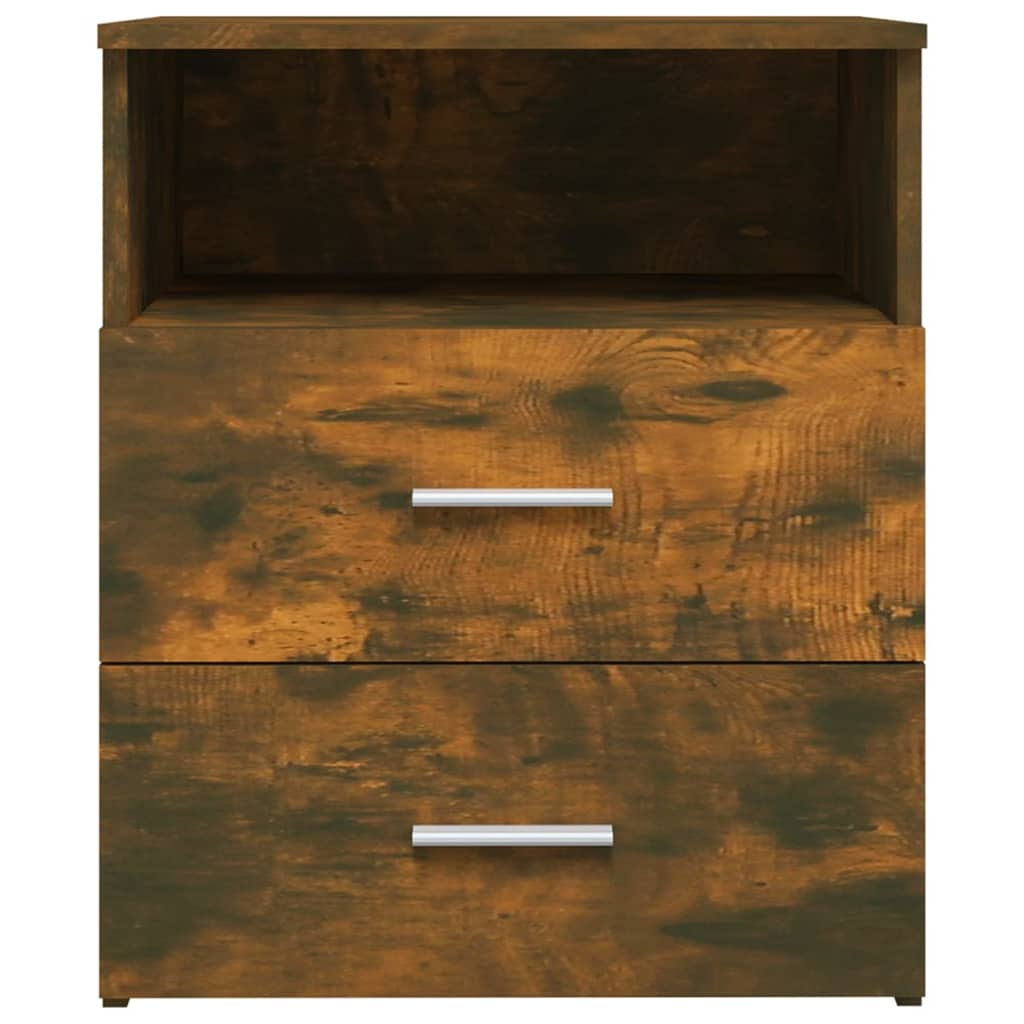 Noćni ormarići 2 kom boja dimljenog hrasta 50 x 32 x 60 cm
